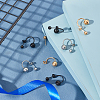 Unicraftale 12Pcs 3 Colors 304 Stainless Steel Stud Earrings EJEW-UN0001-81-3