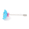 Acrylic Beaded Flower Lapel Pin JEWB-BR00086-2