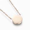 304 Stainless Steel Pendant Necklaces NJEW-O118-27-4