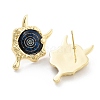 Rack Plating Eye Brass Stud Earrings EJEW-C108-08G-05-2