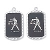 Alloy Twelve Constellations Series Big Pendants PALLOY-O107-01P-09-1