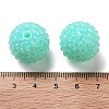 Chunky Resin Rhinestone Bubblegum Ball Beads RESI-S259-A04-3