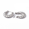 304 Stainless Steel Croissant Hoop Earrings for Women EJEW-G314-10P-2