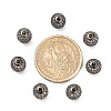 CZ Brass Micro Pave Grade AAA Clear Color Cubic Zirconia Round Beads LS-KK-O065-8mm-05B-NR-2