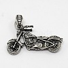 Retro Men's 304 Stainless Steel Mini 3D Motorcryle Pendants STAS-O044-95-2