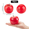   10Pcs Foam Simulation Apple Model AJEW-PH0011-63-2