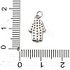 925 Sterling Silver Micro Pave Clear Cubic Zirconia Hamsa Hand Pendants STER-U009-05P-3