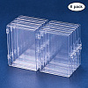 Transparent Plastic Bead Containers CON-BC0004-56-3