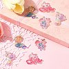 8Pcs 4 Styles Ocean Theme Transparent Resin Pendants CRES-FS0001-17-10