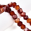 Natural Red Agate Beads Strands G-T138-40-1