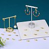 10 Pairs Brass Micro Pave Clear Cubic Zirconia Earring Hooks ZIRC-SZ0005-11-3