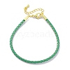 Polyester Cord Braided Bracelet Makings MAK-Z003-01G-22-1