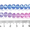 Transparent Painted Glass Beads Strands X1-DGLA-A034-T8mm-A08-3