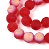 Frosted Transparent Glass Beads Strands LS-GLAA-T032-T10mm-MBB09-3