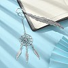 Tibetan Style Alloy Feather Bookmarks AJEW-TA00014-2