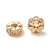 Brass Clear Cubic Zirconia Spacer Beads LS-KK-G420-22G-2