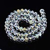 Electroplate Transparent Glass Beads Strands X-EGLA-N002-16-B03-3