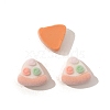 Food Theme Flocking Resin Cabochons PW-WG24078-05-1