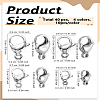 40Pcs 4 Style 304 Stainless Steel Lobster Claw Clasps STAS-LP0005-04-2