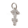 Brass Micro Pave Cubic Zirconia Charms KK-E077-02P-07-1