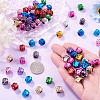 100Pcs UV Plating Opaque Acrylic European Beads PACR-TA0001-32A-6
