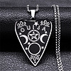 304 Stainless Steel Pendant Necklaces NJEW-C066-10P-1