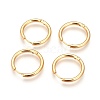 Ion Plating(IP) 304 Stainless Steel Hoop Earrings EJEW-P177-G-24-2