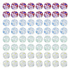 200Pcs 4 Colors Baking Paint Transparent Glass Bead Strands DGLA-TA0001-07-1
