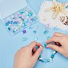 SUNNYCLUE 150Pcs 15 Style Transparent Spray Painted Glass Beads GLAA-SC0001-92-1