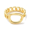Brass Open Cuff Ring RJEW-E292-09G-2