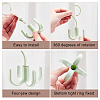 AHADEMAKER 8 Sets 4 Colors Plastic Multi-Function 4-Claw Bag Hangers AJEW-GA0005-60-4