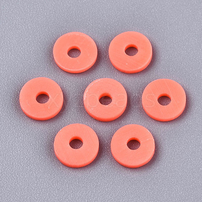 Handmade Polymer Clay Beads X-CLAY-Q251-6.0mm-72-1