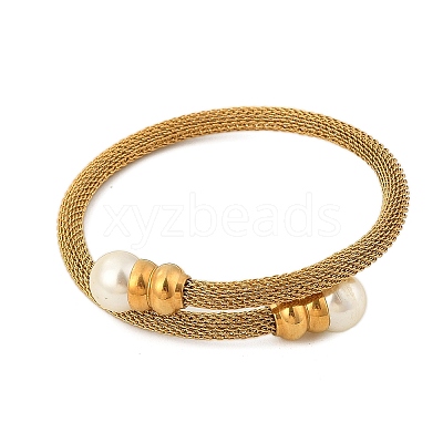 304 Stainless Steel Adjustable Bangles BJEW-Z087-13G-1