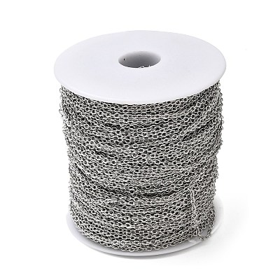 Tarnish Resistant 304 Stainless Steel Cable Chains CHS-Q001-07-100m-1