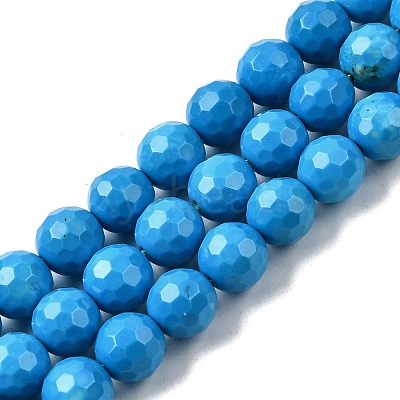 Natural Magnesite Beads Strands G-P598-E-6mm-02-1