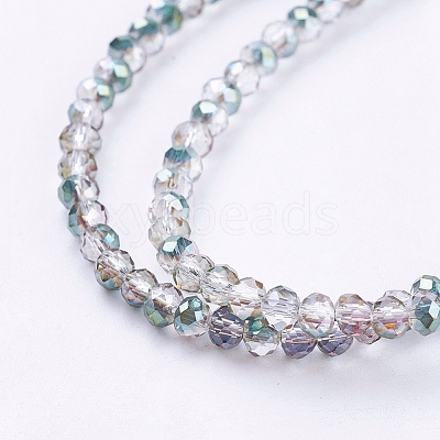Electroplate Glass Faceted Rondelle Beads Strands LS-EGLA-D020-3x2mm-15-1
