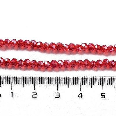 Electroplate Transparent Glass Beads Strands LS-EGLA-A035-T3mm-A01-1