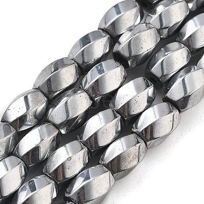 Electroplated Synthetic Magnetic Hematite Beads Strands G-P545-G01-02G-1