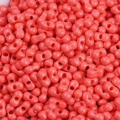 Baking Paint Glass Seed Beads SEED-K010-A08-1