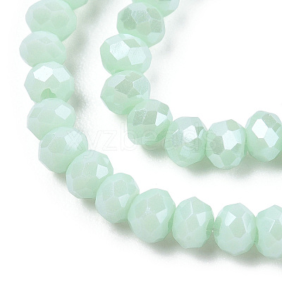 Electroplate Glass Beads Strands EGLA-A034-P1mm-A20-1
