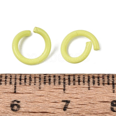 Spray Painted Iron Open Jump Rings IFIN-T017-04B-27-1
