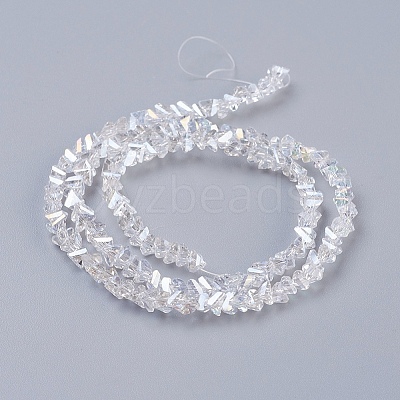 Electroplate Glass Beads Strands EGLA-J145-4mm-AB01-1
