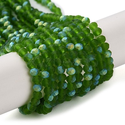Imitation Jade Glass Beads Strands EGLA-A034-T3mm-MB11-1
