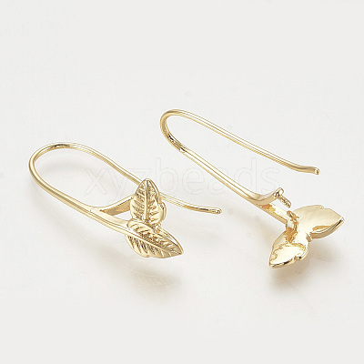 Brass Earring Hooks LS-KK-T027-115G-1