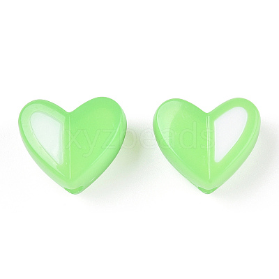 Two Tone Opaque Acrylic Beads SACR-I005-05D-06-1