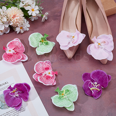 8Pcs 4 Styles Iron Shoe Clip HJEW-ME00035-1
