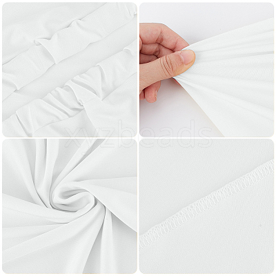 2Pcs 2 Styles Polyester Wedding Arch Cover Cloth FEPA-CN0001-02A-1