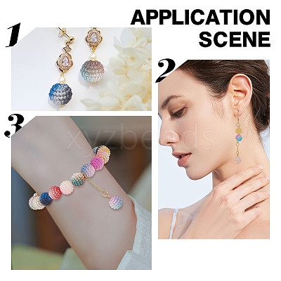 195pcs 15 Colors Imitation Pearl Acrylic Beads OACR-AR0001-14-1