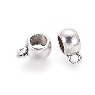 Tibetan Style Alloy Tube Bails TIBEP-LFH251Y-LF-1