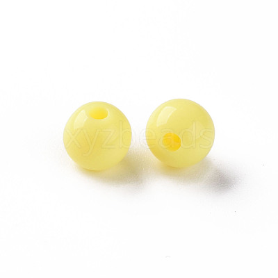 Opaque Acrylic Beads MACR-S370-C8mm-A10-1